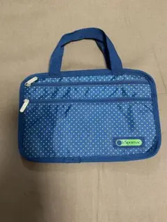 LeSportsac ネイビー ドット ポーチ