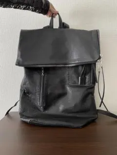 リックオウエンス　黒レザーリュック・バックパック【本日限定値下げ】 美品 20FW Rick Owens DUFFLE レザーバックパック リュック - メルカリ