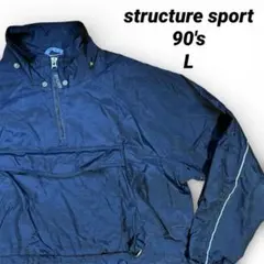structure sport アノラック 90's ヴィンテージ ブラック Lのサムネイル