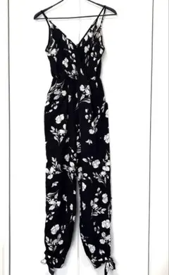 花柄オールインワン 100%コットン　サロペット