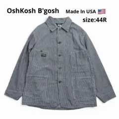 70s 80s OshKosh オシュコシュ ヒッコリーカバーオール USA製のサムネイル