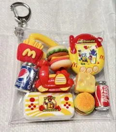 マクドナルド ミニチュアフードセット　ガチャ詰めポーチ