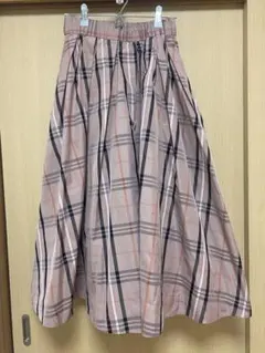 チェックスカート