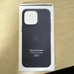 純正 iPhone 15 Pro Maxファインウーブンケース ブラック