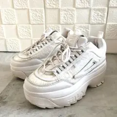 FILA DISRUPTOR2 WEDGE フィラ 厚底 グリッター スニーカー