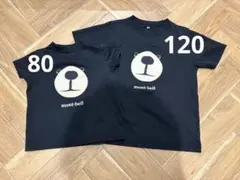 mont-bell クマ顔Tシャツ 2枚セット サイズ80 120