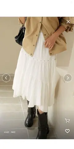 PUBLUX ティアードスカート