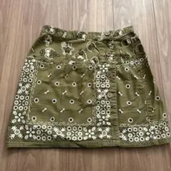 HYSTERIC GLAMOUR 巻きミニスカート　バンダナ柄