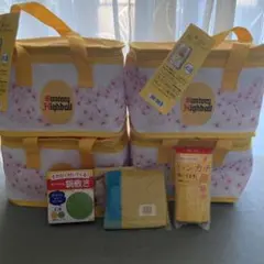 【非売品】角ハイボール限定クーラーバッグ4個＆シリコーン鍋敷＆タオルハンカチ2種のサムネイル
