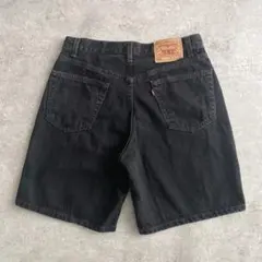 90s Levis 550 ブラック バギー ショーツ USA製 W34 L30 - メルカリ