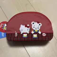 ファミリア ハローキティ コラボ ポーチ 赤 レッド - メルカリ