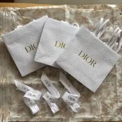DIOR ショップ袋 3枚セット リボン付き