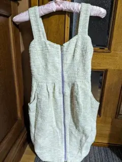 更に値下げ!　試着のみ　blondy　ツイード　ジャンスカワンピ♡