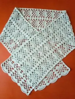 ★最終価格★　ハンドメイド　春夏ストール　水色　コットン