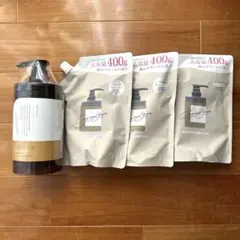 ハグクミ　ココネ　coconeクレイクリームシャンプー　本体1本　詰め替え3つ