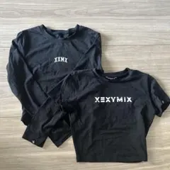 ゼクシィミックス トップス 長袖 半袖 ブラック 2枚セット