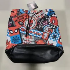 MARVEL スパイダーマン　プラチナムザッカ　巾着リュックのサムネイル