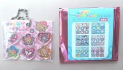 サンリオ おはじきシールフレーク風キーホルダー 日焼けキティ