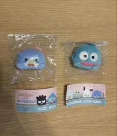 はぴだんぶい つかまりぬいぐるみバッジ　ハンギョドン タキシードサム