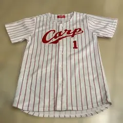 子供用　Carp ユニフォーム 縦縞　サイズ130-140 背番号1 前田