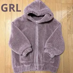 ✨美品✨GRL フリースジャケット/ボアジャケット -F- ダスティーピンク