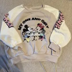 水通しのみ　ミニー　ミッキーマウス　トレーナー　裏毛　リトシー