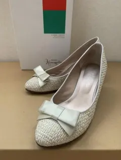 GINZA Kanematsu パンプス リボン付き　24.5センチのサムネイル