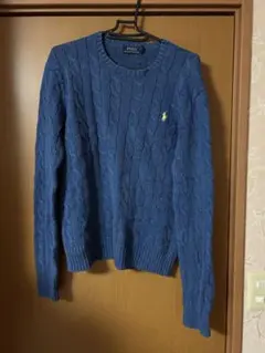 Polo Ralph Lauren ケーブルニットセーター 青