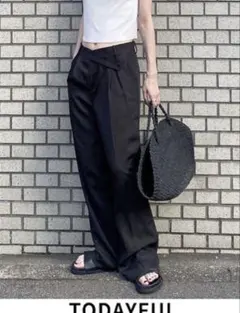 新品 TODAYFUL AsymmetryTwillTrousers 38