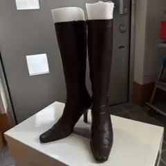 Mode et Jacomo　ダークブラウンレザー ロングブーツ