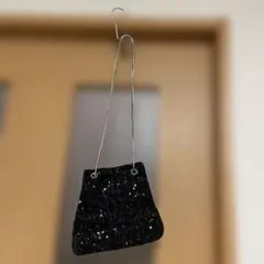 ショルダーバッグ バッグ スパンコール巾着ショルダーバッグ