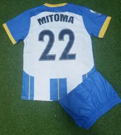 ブライトン 三笘薫 ホーム ユニフォーム キッズ 子供用 サッカー 上下セッ