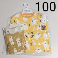 ユニクロ　しろくまのパンツ 半袖パジャマ、長袖シャツ 100