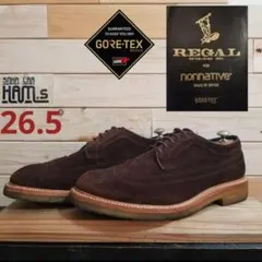 美品　REGAL　ノンネイティブ別注　ゴアテックス　カウスエード　26.5のサムネイル