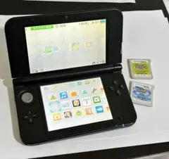 【完動品・美品】Nintendo 3DS LL ブラック 任天堂 ソフト付き