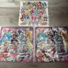 プリキュアオールスターズ　マイクロファイバータオル　ミニタオル　3点