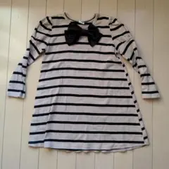 長袖ワンピース リボン付きbee des bee110