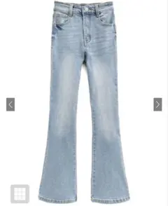 GRL ハイウエストフレアデニムパンツ cu498