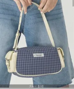 Tina-Jojun チェック柄 ショルダーバッグのサムネイル