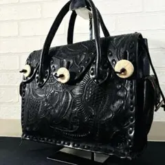 美品✨カービングトライブス グレースコンチネンタル マエストラS ハンドバッグ