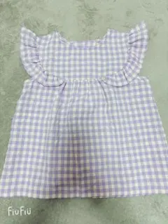 Bebeフリル半袖シャツ130