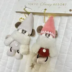 2025年 クリスマスディズニー リルリンリンぬいぐるみチャーム 2個セット