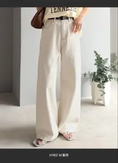 classicalelf ワイドデニムパンツ アイボリーのサムネイル