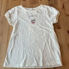 any FAM チェリー刺繍 Tシャツ 150