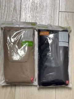 【新品未使用】ユニクロ フリースレギンス(100・110)2個セット