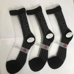 婦人シースルー　ソックス　　3枚セット【新品】のサムネイル