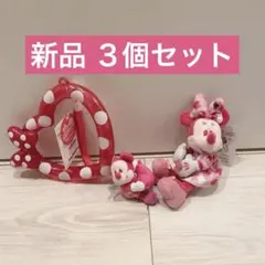 ミッキー ミニー ハートフルリング ディズニー　ぬいぐるみ　チャーム ミニパル