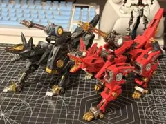 HMM ゾイド シャドーフォックス & ファイアーフォックス メッキパーツ使用