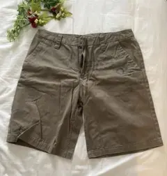 美品⭐︎ミスティウーマンmysty womanミリタリーロゴ入りハーフパンツのサムネイル