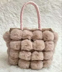 アンテプリマ　ミスト　ハンドバッグ　ピンク もふもふ
